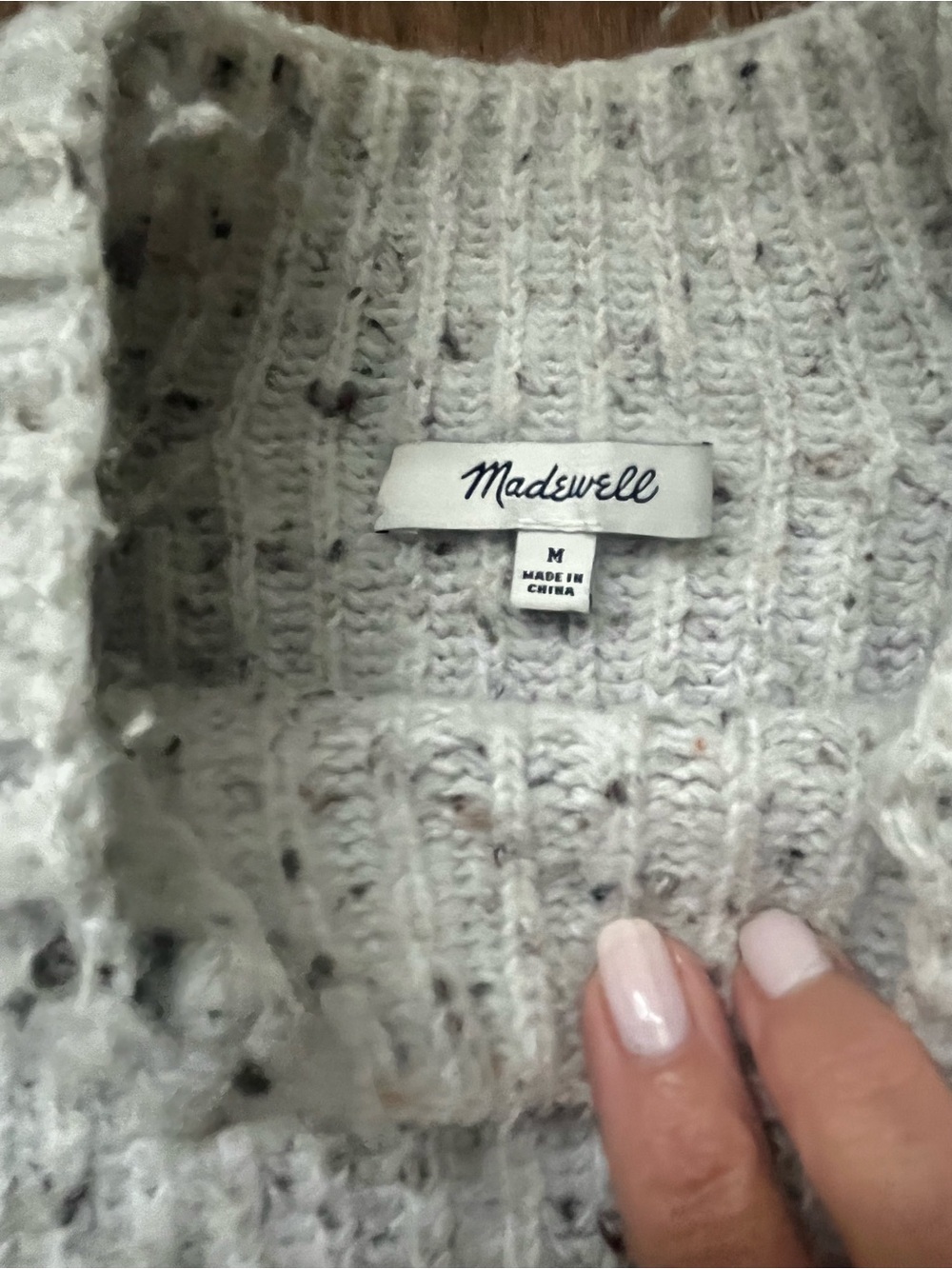 Madewell Donegal Northfield Mockneck Sweater Size M with Matching Beanie Hat - Picture 4 of 4